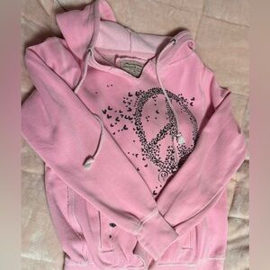 Momentum pink comfy hoodie